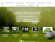 Tablet Screenshot of customdesigngolf.com